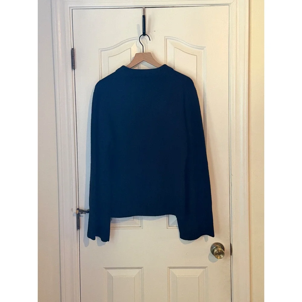 J.Crew | 2025 Milano-Stitch Cinched-Waist Cardigan XL Black Lambs Wool CM715